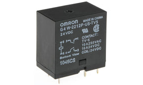 Omron G4W-2212P-US-TV5 DC24, PCB Mount Power Relay, 24V dc Coil, 10A Switching Current, DPST - generaltechuae