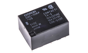 Omron G6C-1114P-US 5DC, PCB Mount Power Relay, 5V dc Coil, 10A Switching Current, SPST - generaltechuae