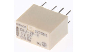 Omron G6J-2P-Y DC5, PCB Mount Signal Relay, 5V dc Coil, 1A Switching Current, DPDT