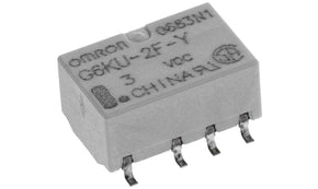 Omron G6KU-2F-Y DC3, Surface Mount Latching Signal Relay, 3V dc Coil, 1A Switching Current, DPDT