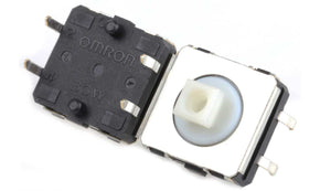 Omron B3W-4050, Plunger Tactile Switch, SPST 50 mA @ 24 V dc 3.75mm Through Hole