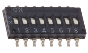 Omron A6H-8101, 8 Way Surface Mount DIP Switch 8P