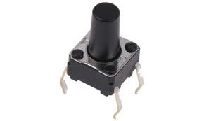 Omron B3F-1070, Plunger Tactile Switch, SPST 50 mA @ 24 V dc 6.1mm Through Hole