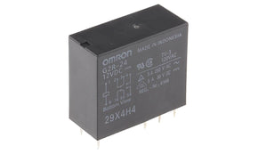 Omron G2R-24 DC12, PCB Mount Power Relay, 12V dc Coil, 4A Switching Current, DPDT - generaltechuae