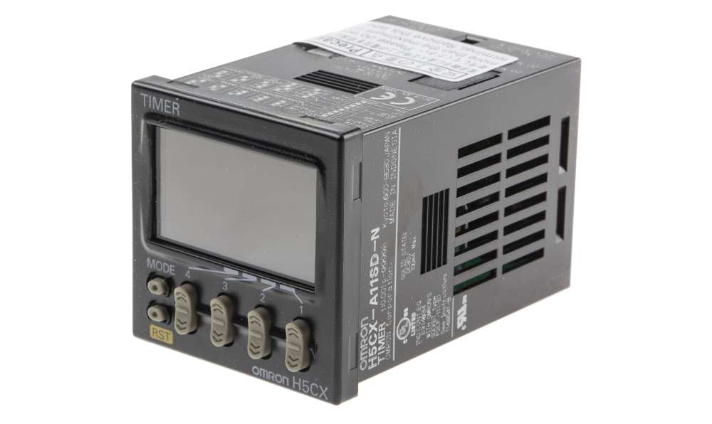 Omron H5CX-A11SD-N, H5CX Series Panel Mount Timer Relay, 12 → 24V ac/dc, 1-Contact, 0.001 s → 9999h, SPST