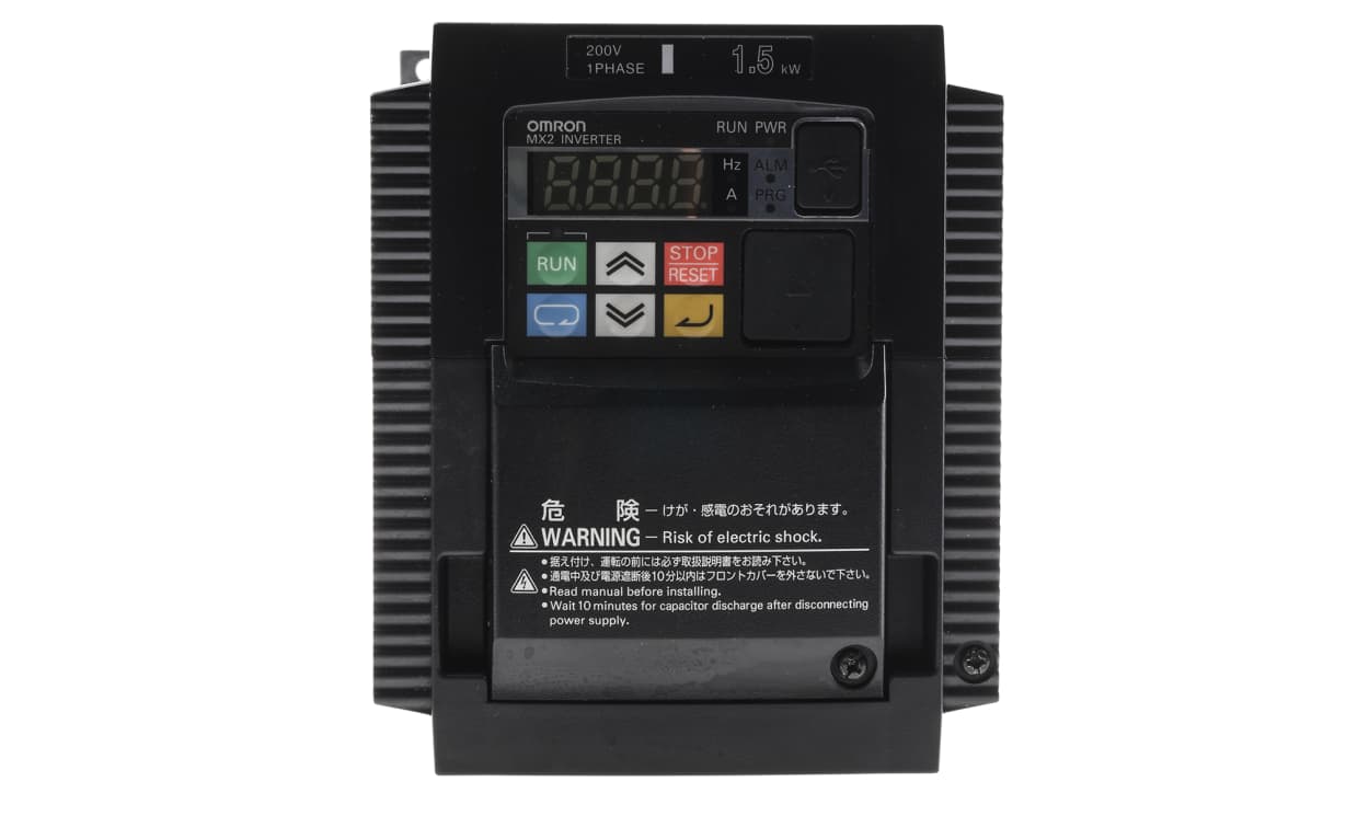 Omron 3G3MX2-AB015-EV2, Inverter Drive, 1.5 kW, 1 Phase, 230 V ac, 8.0 A, 3G3MX2 Series - generaltechuae