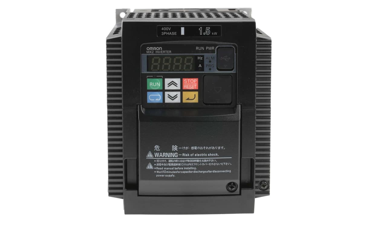 Omron 3G3MX2-A4015-EV2, Inverter Drive, 1.5 kW, 3 Phase, 400 V ac, 4.8 A, 3G3MX2 Series - generaltechuae