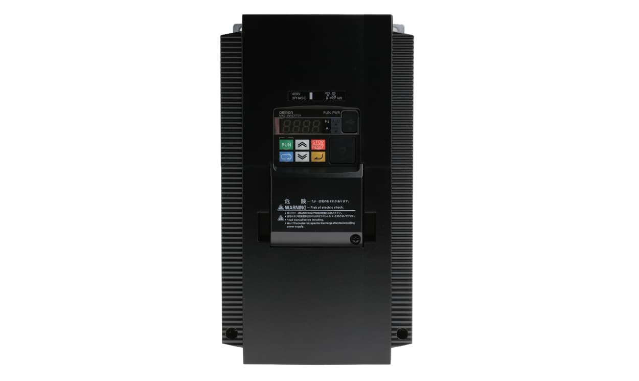 Omron 3G3MX2-A4075-EV2, Inverter Drive, 7.5 kW, 3 Phase, 400 V ac, 18.0 A, 3G3MX2 Series - generaltechuae