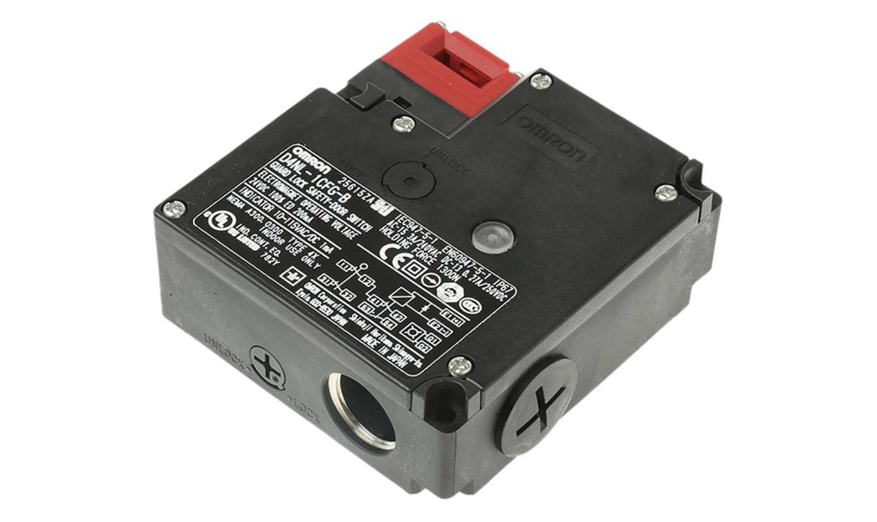 Omron D4NL-1CFG-B, D4NL Series Solenoid Interlock Switch, Power to Lock, 24V dc, 2NC + 1NC/1NO