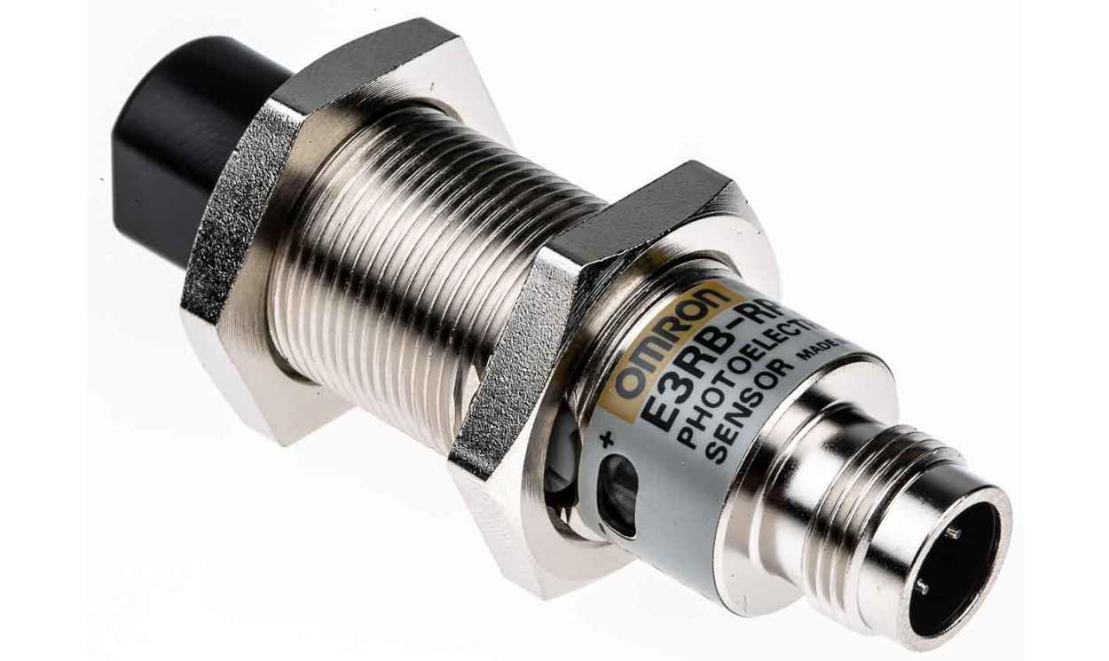Omron E3RB-RP21, Retroreflective Photoelectric Sensor, Barrel Sensor, 100 mm → 3 m Detection Range - generaltechuae