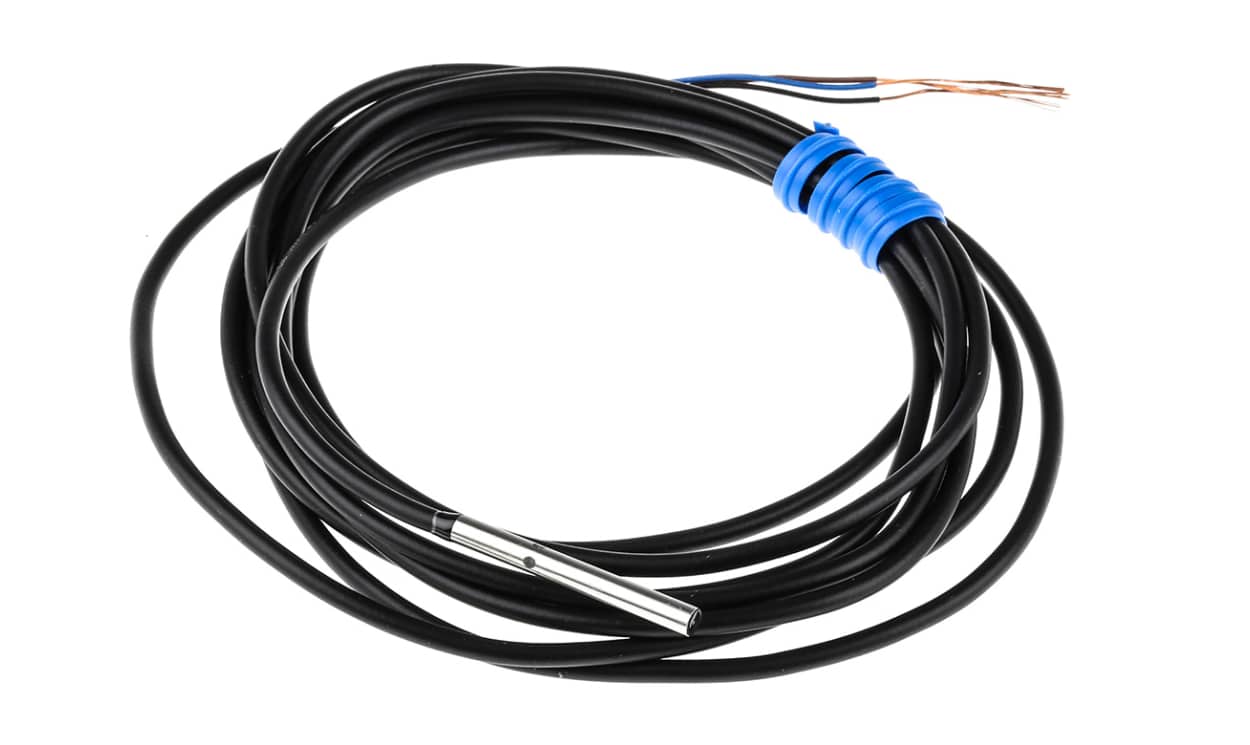 Omron E2E-C03SR8-WC-C1 2M, Inductive Smooth Barrel Proximity Sensor, 0.8 mm Detection, NPN NO, 10 → 30 V dc - generaltechuae