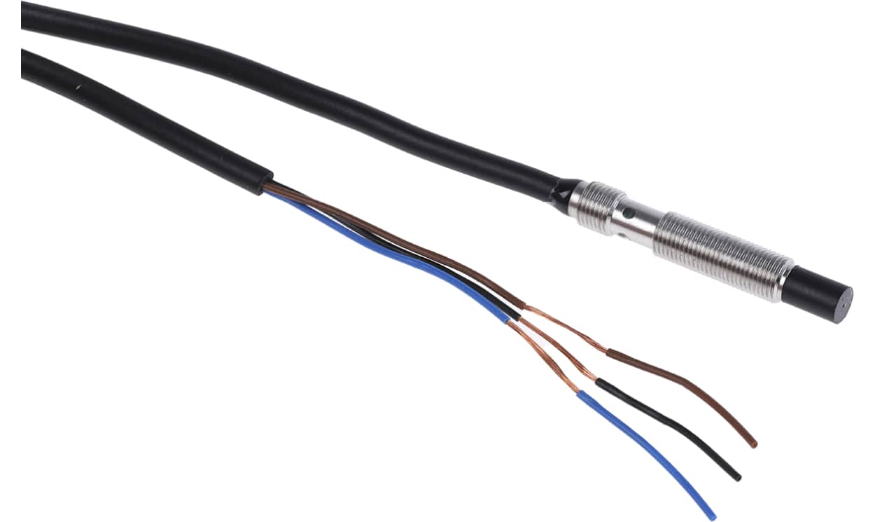 Omron E2E-S05N03-WC-B1 2M, Inductive Threaded Barrel Proximity Sensor, M5, 3 mm Detection, PNP NO, 10 → 30 V dc - generaltechuae