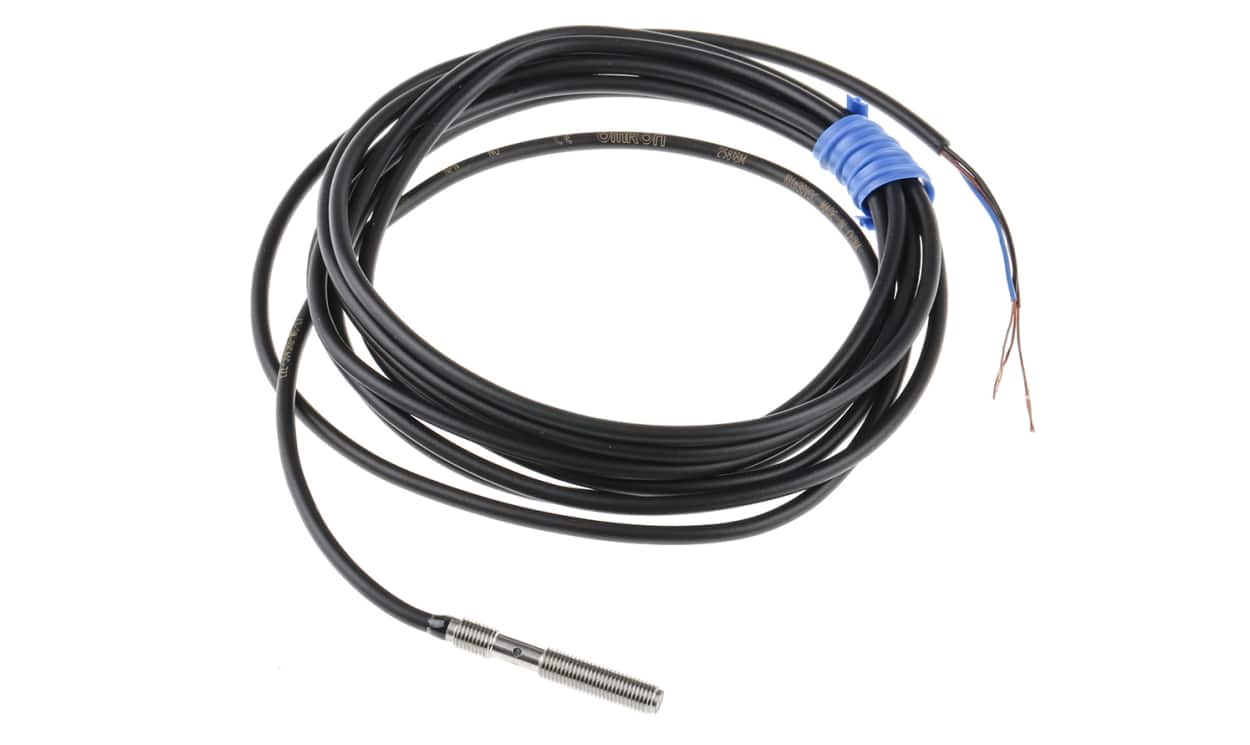 Omron E2E-S04SR8-WC-C1 2M, Inductive Threaded Barrel Proximity Sensor, M4, 0.8 mm Detection, NPN NO, 10 → 30 V dc - generaltechuae