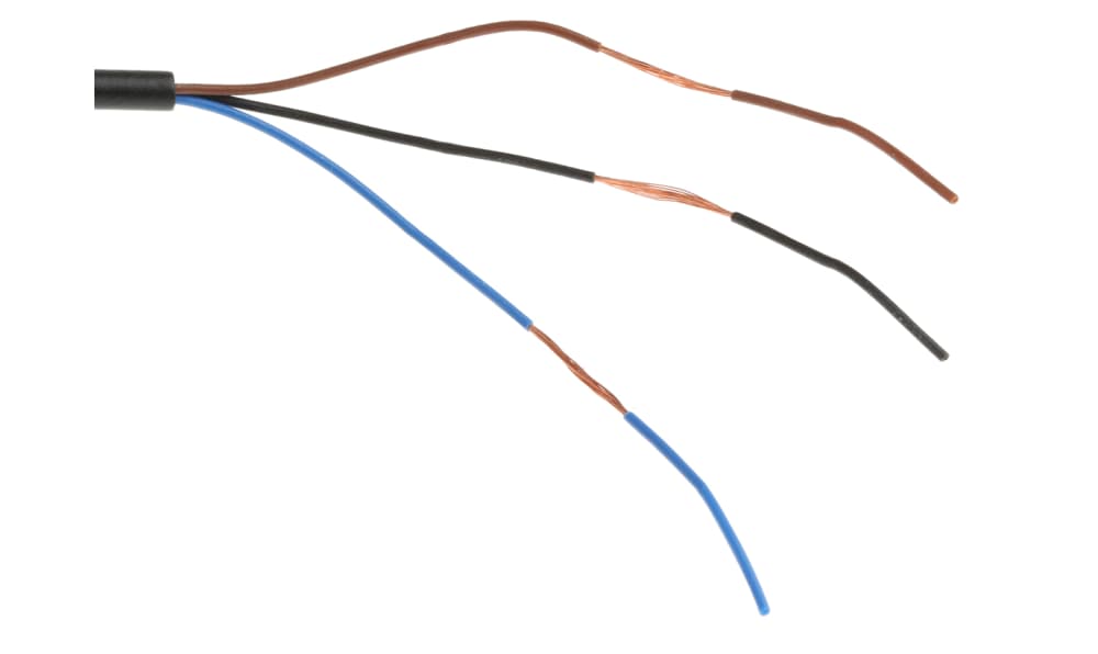 Omron E2E-S05S12-WC-C1 2M, Inductive Threaded Barrel Proximity Sensor, M5, 1.2 mm Detection, NPN NO, 10 → 30 V dc