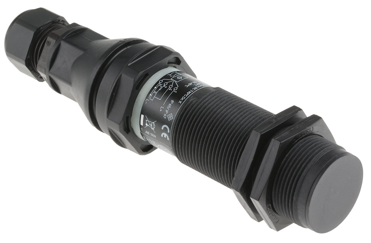 ifm KI503A, Capacitive Threaded Barrel Proximity Sensor, M30, 15 mm Detection, PNP NO+NC, 10 → 30 V dc