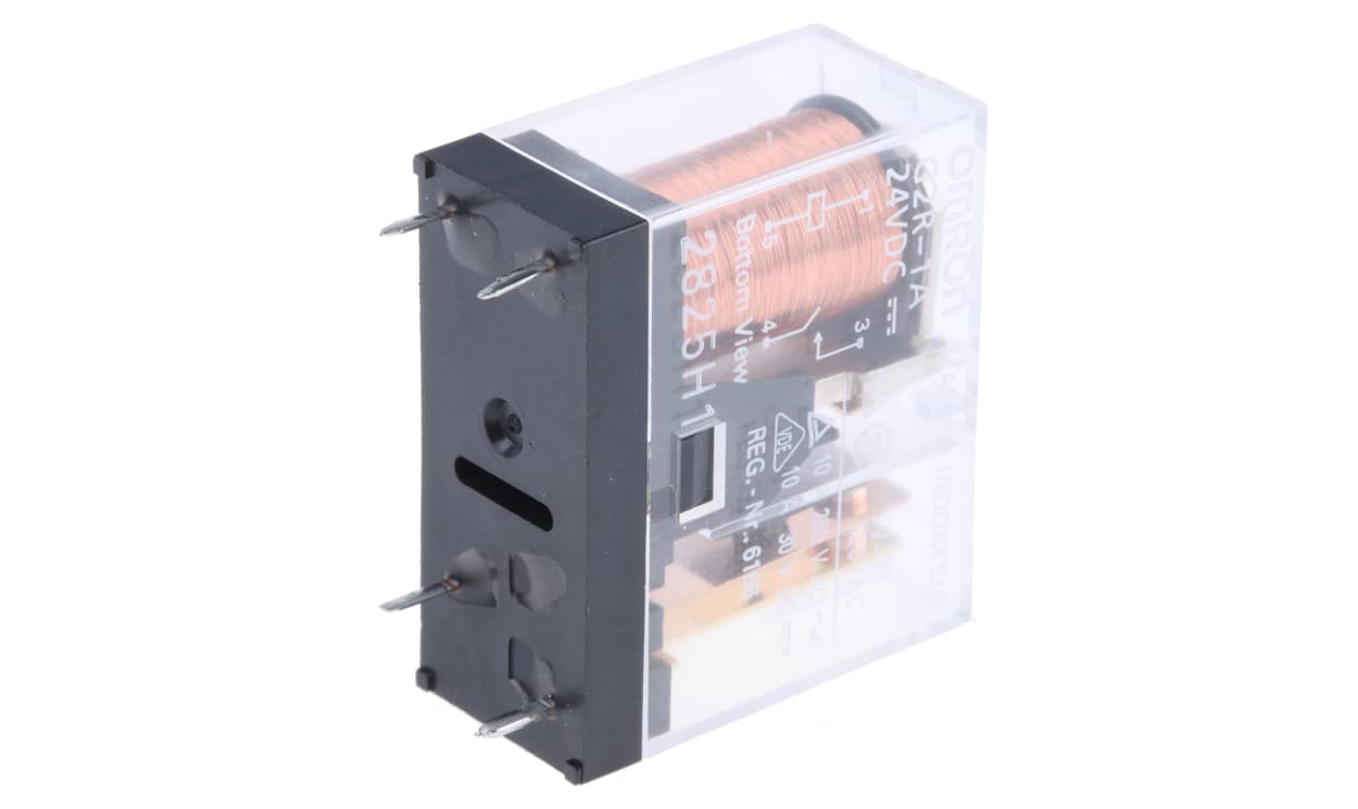 Omron G2R-1A DC24, PCB Mount Power Relay, 24V dc Coil, 10A Switching Current, SPST