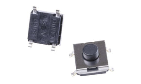 Omron B3FS-1010P, Black Plunger Tactile Switch, SPST 50 mA @ 24 V dc 1.7mm