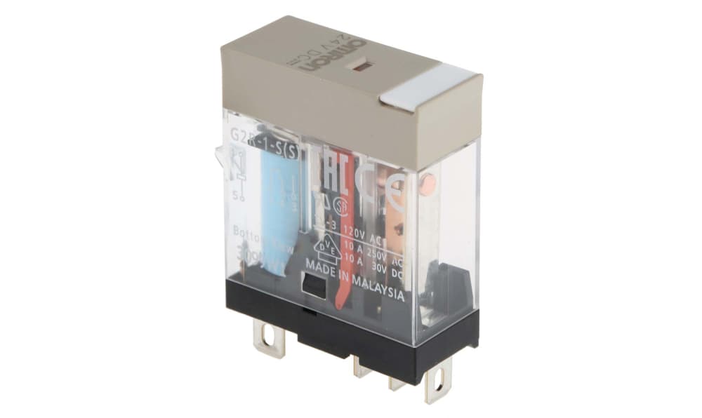Omron G2R-1-S DC24(S), Plug In Power Relay, 24V dc Coil, 6A Switching Current, SPDT