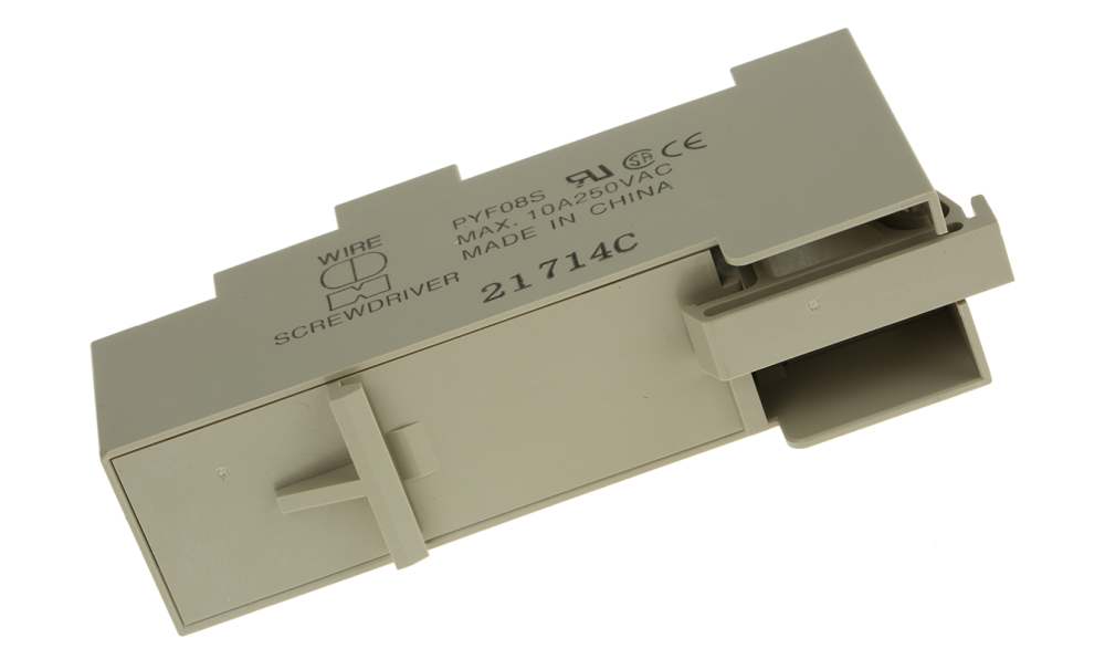 Omron PYF08S, MY2 8 Pin 250V ac DIN Rail Relay Socket, for use with MY2 Series