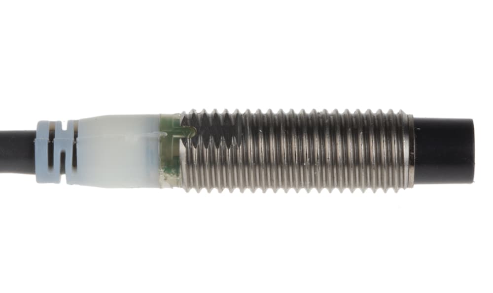 Omron E2A-S08KN04-WP-B1 5M, Inductive Threaded Barrel Proximity Sensor, M8, 4 mm Detection, PNP NO, 12 → 24 V dc