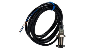 Omron E2B-M12KS04-WP-C1 2M, Inductive Threaded Barrel Proximity Sensor, M12, 4 mm Detection, NPN NO, 12 → 24 V dc
