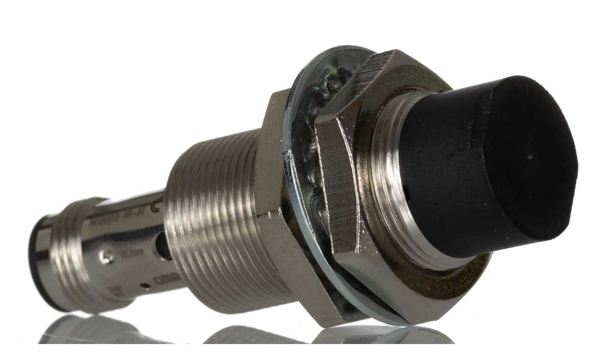 Omron E2B-M18KN16-M1-B1, Inductive Threaded Barrel Proximity Sensor, M18, 16 mm Detection, PNP NO, 12 → 24 V dc - generaltechuae