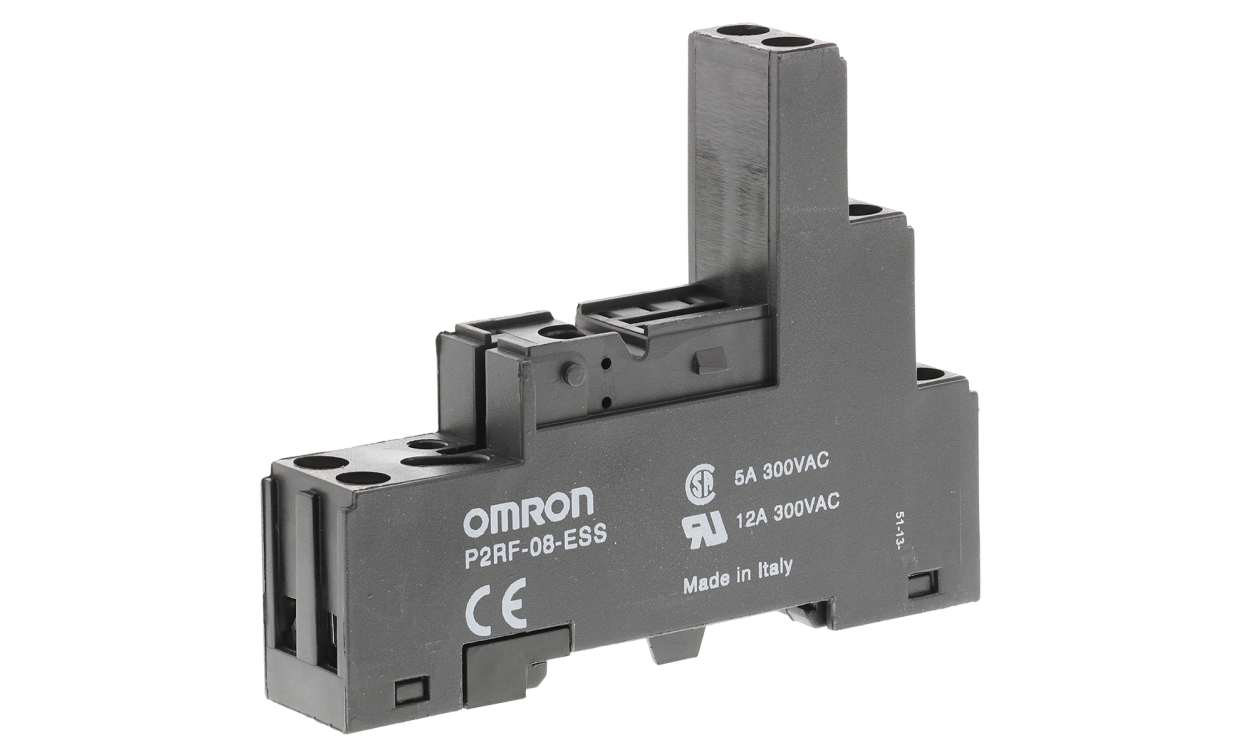 Omron P2RF-08-ESS, G2R 250V ac DIN Rail Relay Socket, for use with G2R Relay - generaltechuae