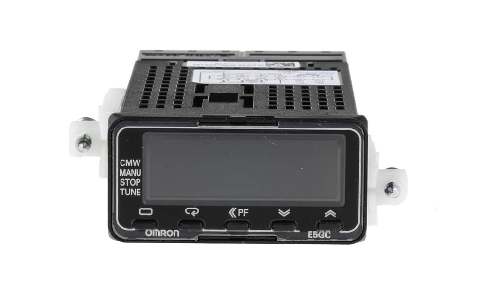 Omron E5GC-QX2DCM-000, E5GC Panel Mount PID Temperature Controller, 48 x 48mm, 1 Output SSR, Solid State Relay, Logic, 24 V ac/dc Supply