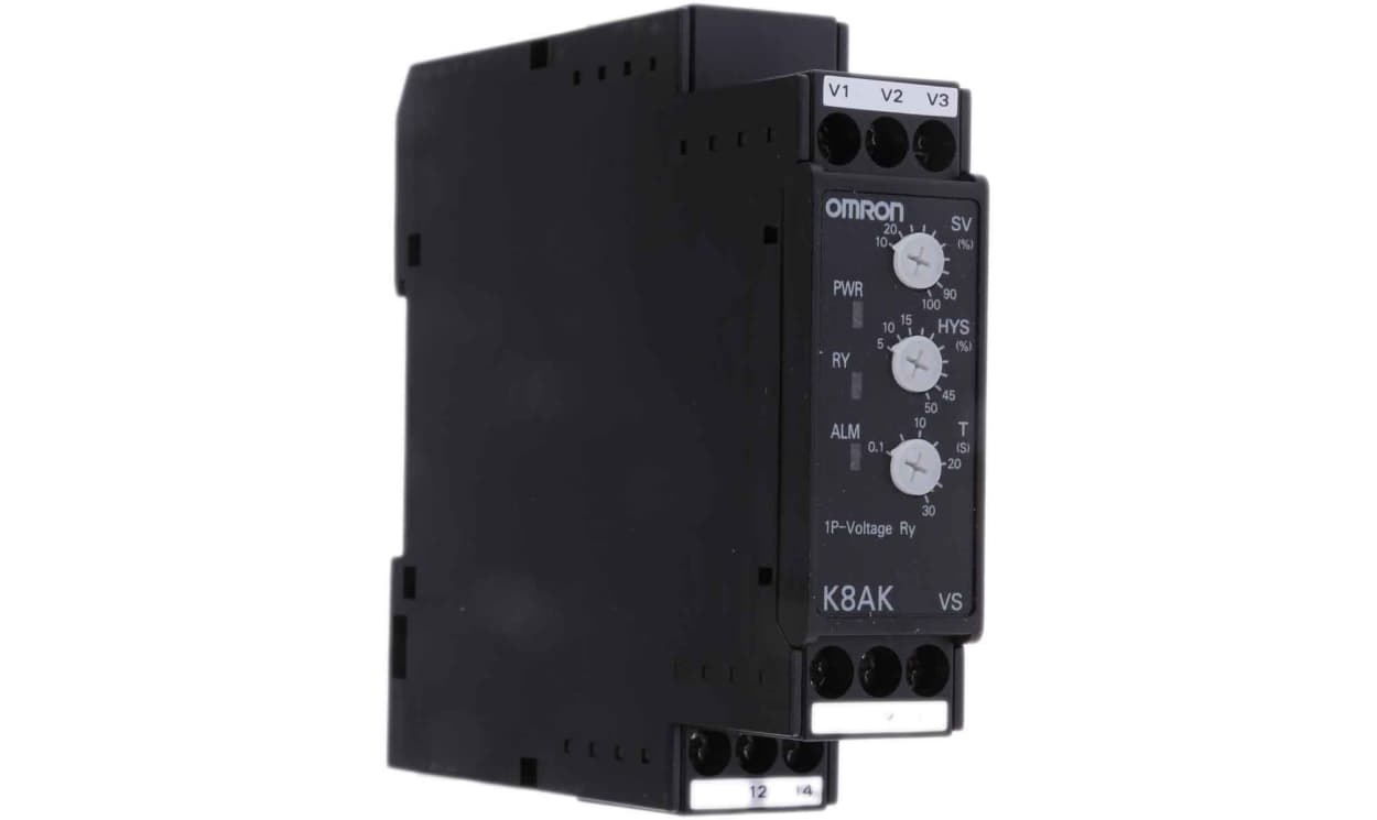 Omron K8AK-VS2 24VAC/DC, Voltage Monitoring Relay, 1 Phase, SPDT, 1 → 10V ac/dc - generaltechuae