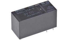 Omron G5RL-U1A-E DC3, PCB Mount Latching Power Relay, 3V dc Coil, 16A Switching Current, SPST