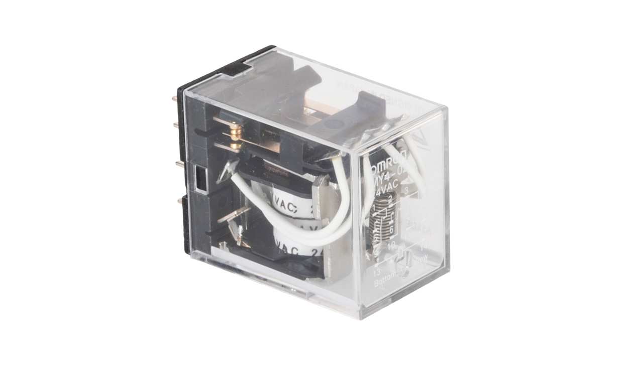 Omron MY4-02 24VAC, Soldering Power Relay, 24V ac Coil, 3A Switching Current, 4PDT