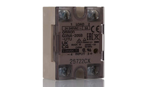 Omron G3NA-205B-UTU 5-24VDC, G3NA Series Solid State Relay, 3 (Without Heatsink) A, 5 (With Heatsink) A Load, DIN Rail Mount, 264 V ac Load, - generaltechuae
