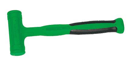 Snap-on HBSE20G | 20 oz Slimline Soft Grip Dead Blow Hammer, Green | 20 oz, 1-3/8 in Face, 11-1/8 in Long