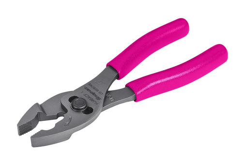 Snap-on HJ46ACFEP | 6" Talon Grip FlankJaw Slip-Joint Pliers | 6-7/16 in long, Electric Pink