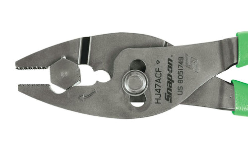 Snap-on HJ47ACFG | 8" Talon Grip FlankJaw Slip-Joint Pliers | 8-1/4 in long, Green