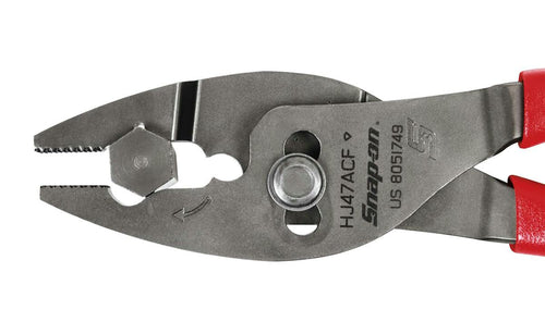 Snap-on HJ47ACFHV | 8" Talon Grip FlankJaw Slip-Joint Pliers | 8-1/4 in long, Hi-Viz
