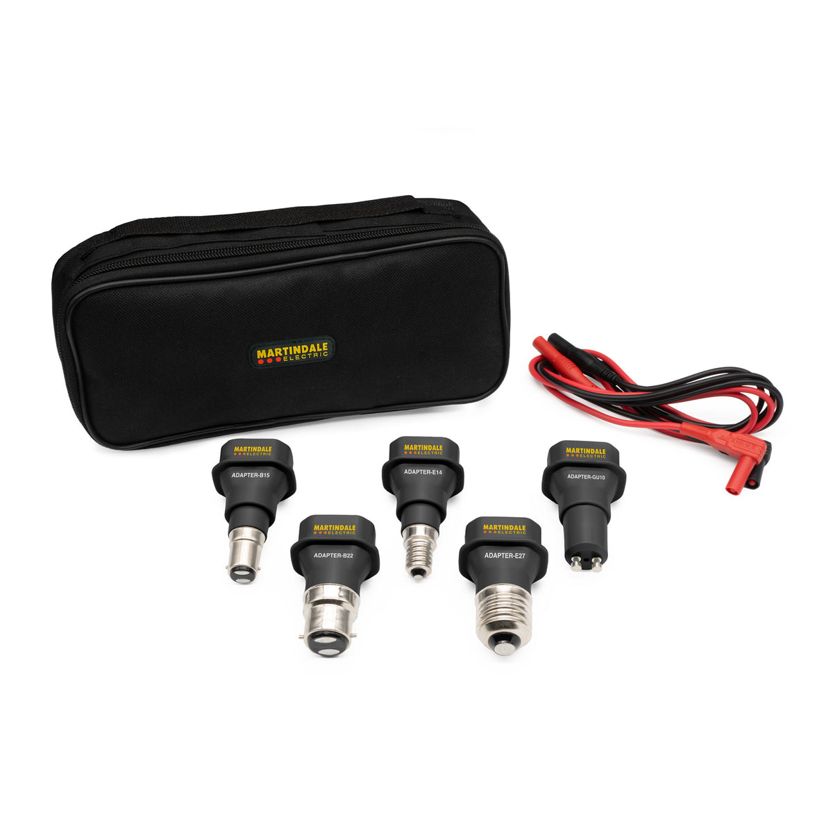 Martindale MARLAMPKIT20 | LAMPKIT20 Lamp Adaptor Kit | B22, B15, E27, E14, GU10 to 4 mm - generaltechuae
