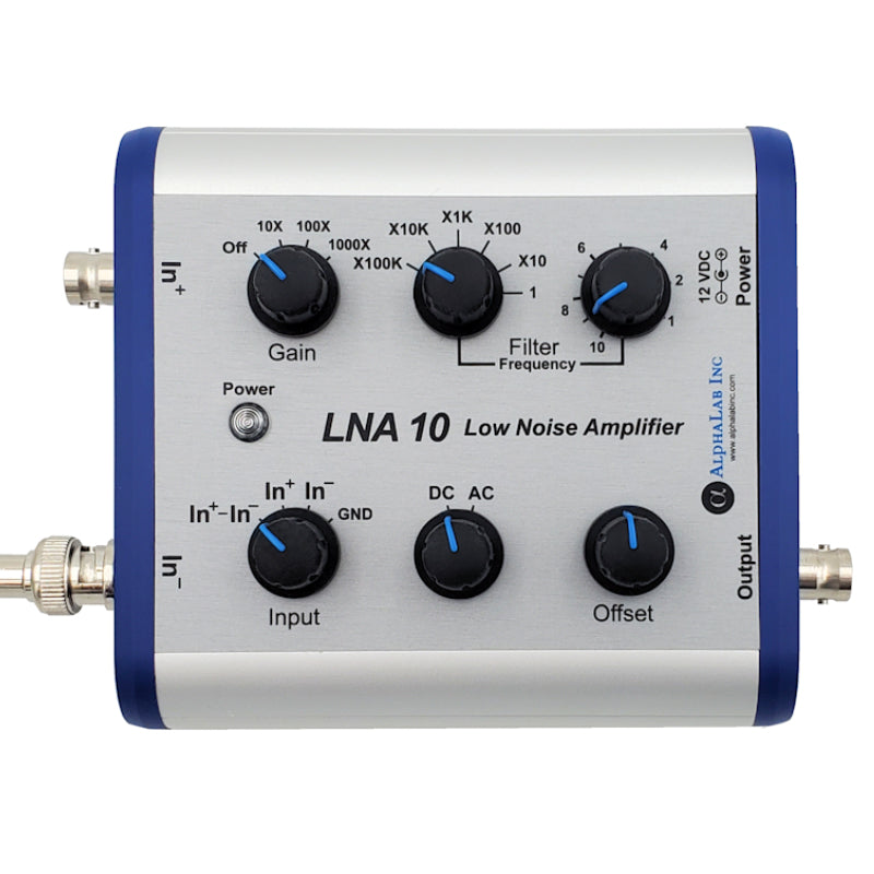 AlphaLab LNA10 | Oscilloscope Preamplifier | ≤4 nV/√Hz, 1 Hz – 1 MHz Filter - generaltechuae