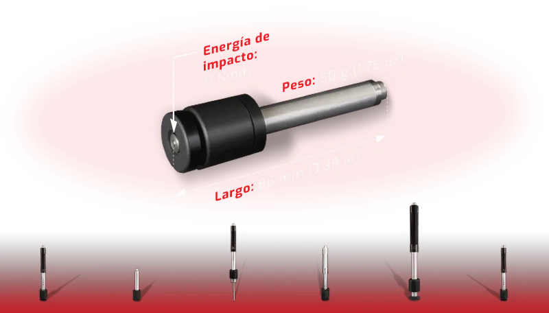 DMQ QHS202 | Type DC Leeb Impact Device | 11 Nmm impact energy, 86 mm - generaltechuae
