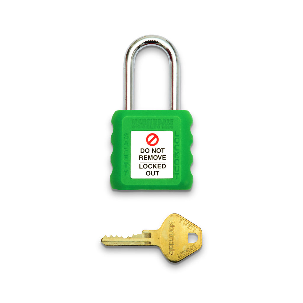Martindale MARPAD11GN | PAD11 Safety Lockout Padlock | Green, 6 mm Steel Shackle - generaltechuae