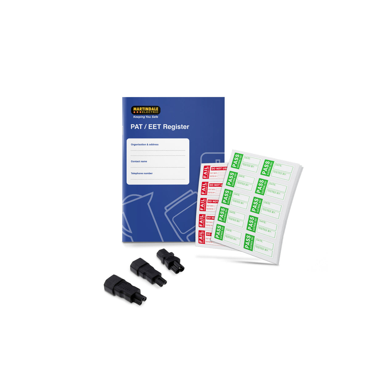 Martindale MARPATKIT1 | PATKIT1 PAT Accessory Kit | 1000 Pass & 200 Fail Labels - generaltechuae