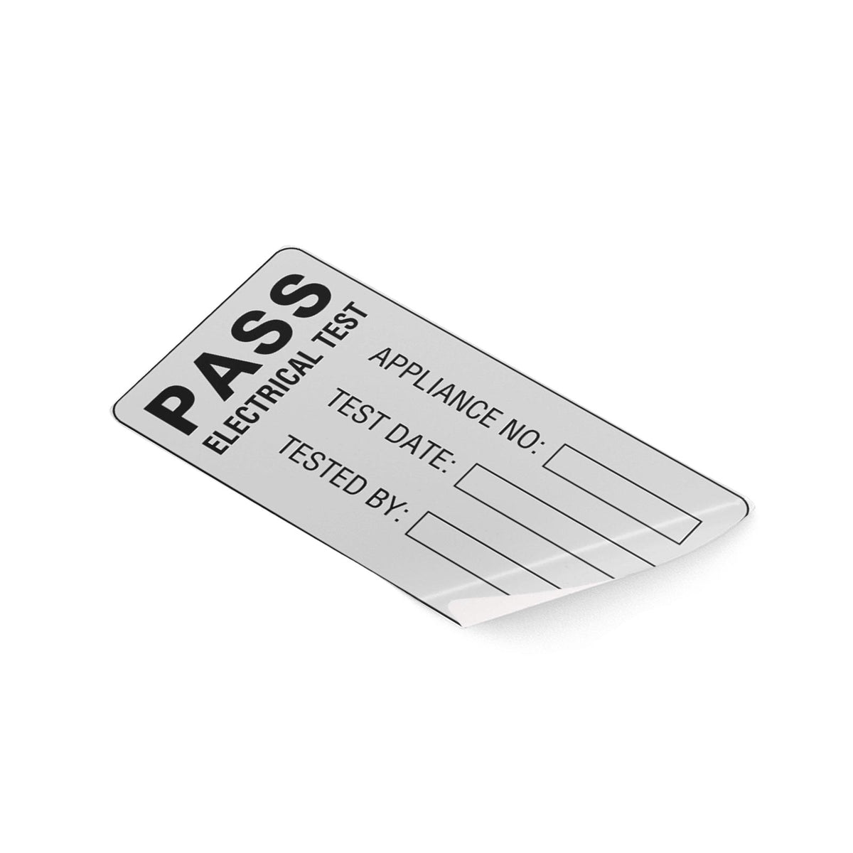 Martindale MARPOLY2 | POLY2 Polyester Pass PAT Labels | Test Date field, 50 x 25 mm - generaltechuae