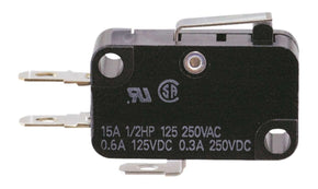 Omron VX-011-1C23, Short Hinge Lever Micro Switch, Tab Terminal, 100 mA @ 30 V dc, SPDT, IP40