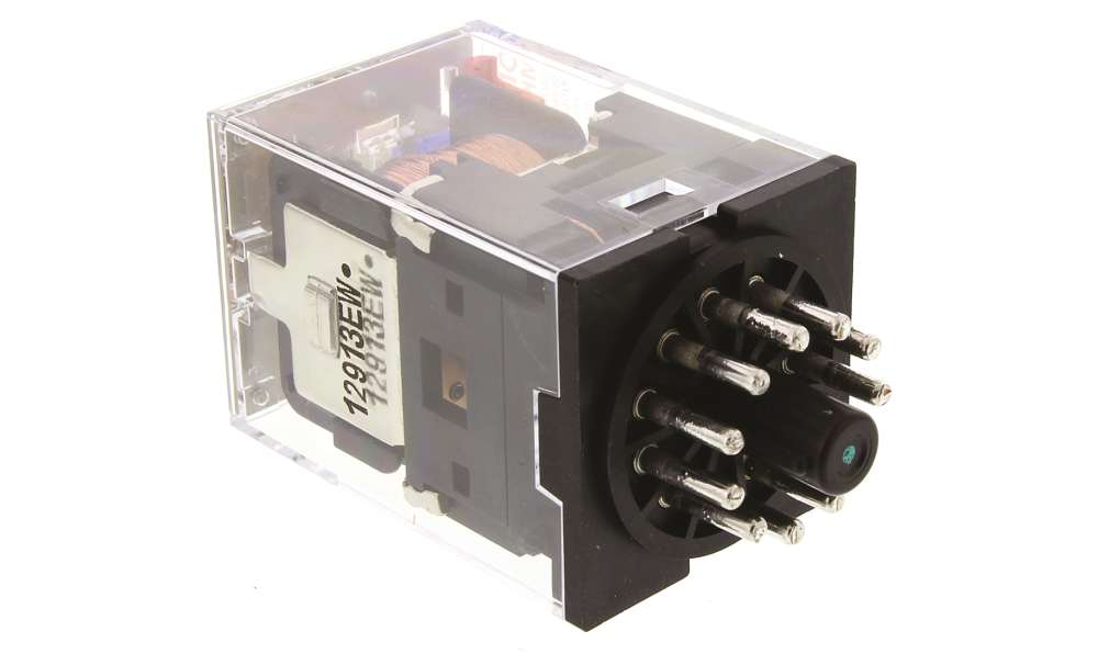 Omron MKS3PI-5 12VDC, PCB Mount Relay, 12V dc Coil, 10A Switching Current, 3PDT