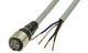 Omron XS5F-D421-D80-F, Straight Female 4 way M12 to Unterminated Sensor Actuator Cable, 2m