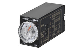 Omron H3YN-21-B AC200-230, H3YN Series Panel Mount Timer Relay, 200 → 230V ac, 4-Contact, 0.1 min → 10h, DPDT