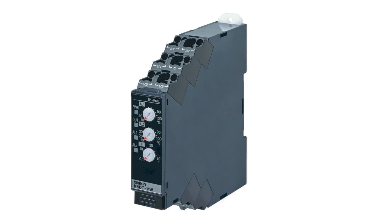 Omron K8DT-VW2TA, Voltage Monitoring Relay, 1 Phase, SPST, 10 V, 30 V, 150 V, DIN Rail - generaltechuae
