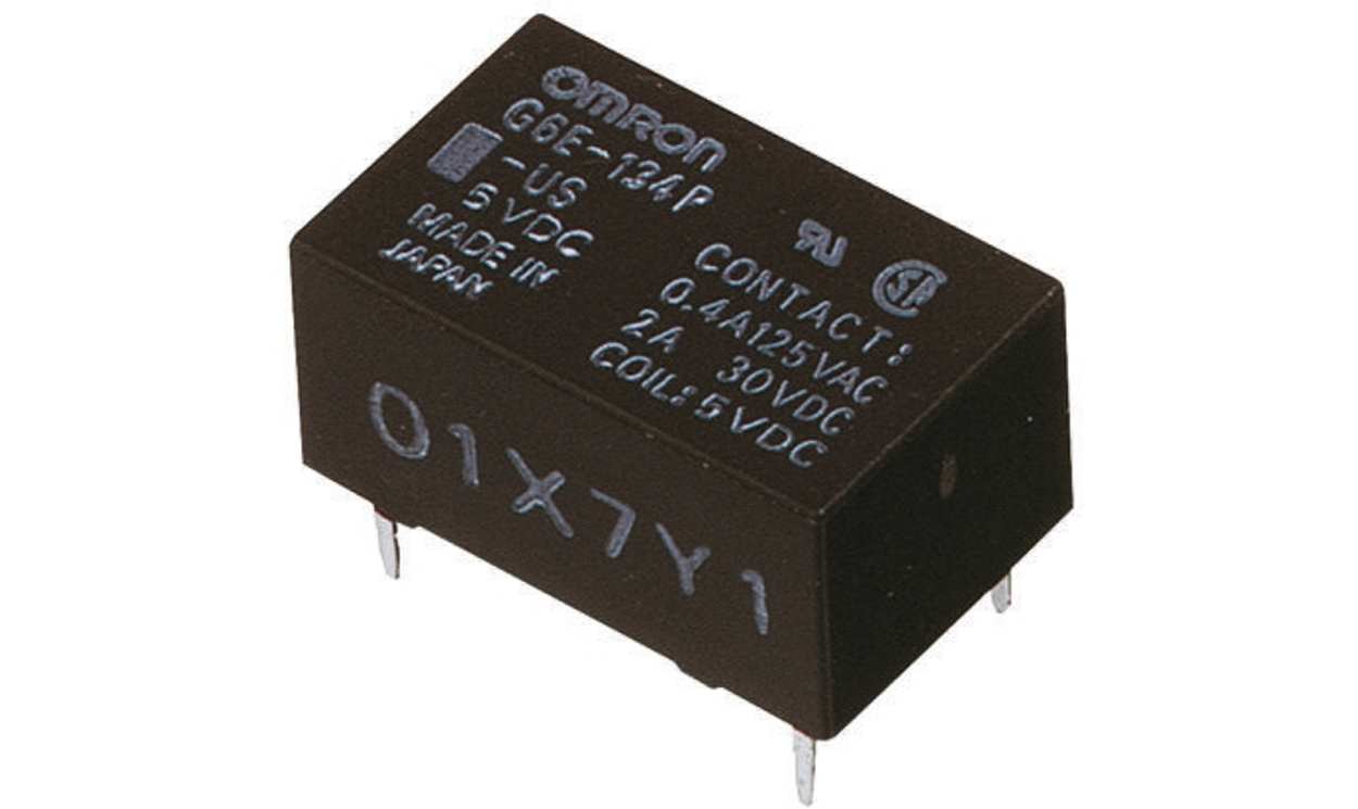 Omron G6E-134PL-ST-US 24DC, PCB Mount Power Relay, 24V dc Coil, 3A Switching Current, SPDT