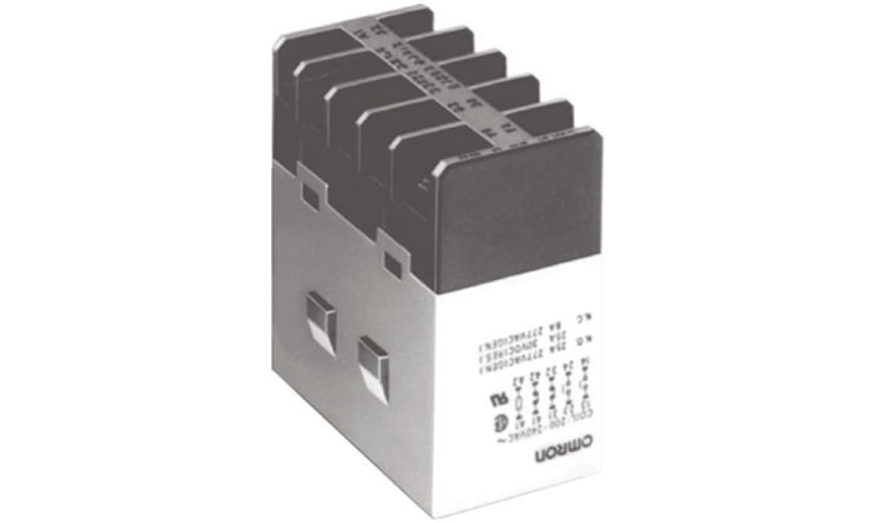 Omron G7J-2A2B-B DC12, Panel Mount Power Relay, 12V dc Coil, 25A Switching Current, DPDT