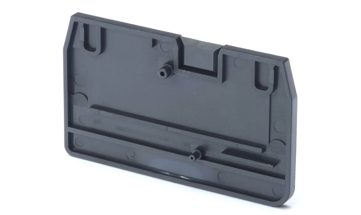 Omron XW5E-P2.5-1.1-1, XW5E Series End Cover for Use with XW5G-P2.5-1.1-1 Grounding Terminal Block, XW5T-P2.5-1.1-1 Feed Through